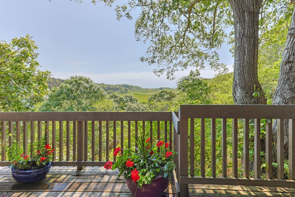 25 Resolution Road Truro, MA 02666 - Photo 29 of 42 a view of a balcony with flower plants