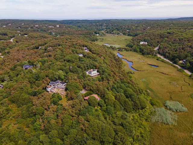 an aerial view of residential house with outdoor space