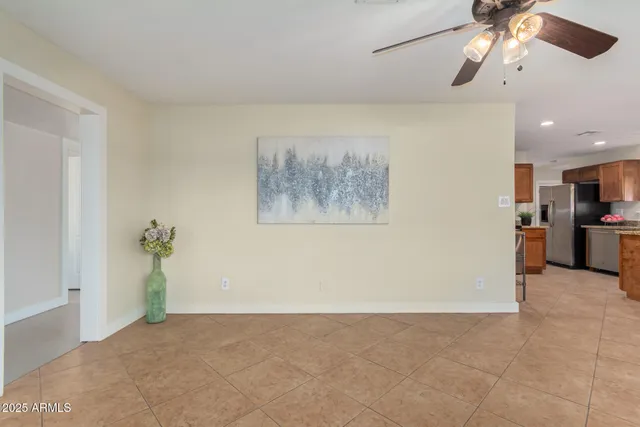 a view interior of the house and kitchen view