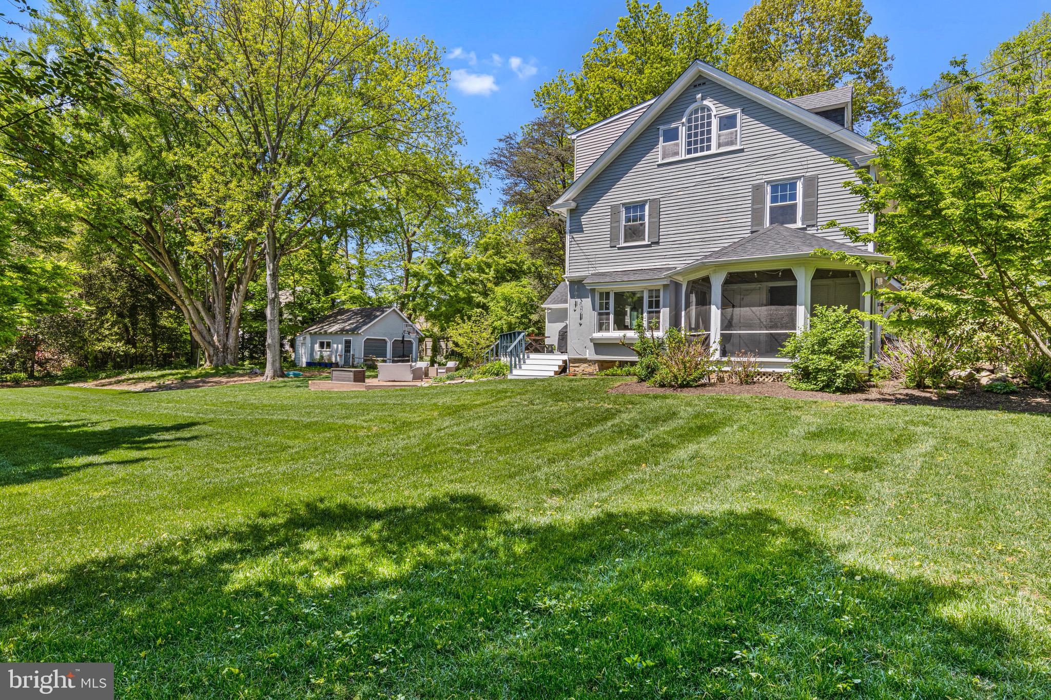 510 Riverview Road Swarthmore, PA 19081 - Photo 50 of 53 Fabulous side yard as well with screen porch