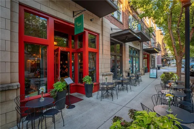 a view of a chairs and table in a patio