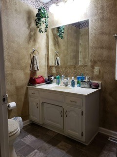 2154 Union Camp Road Lafayette, TN 37083 - Photo 20 of 23 a bathroom with a sink and mirror with toilet