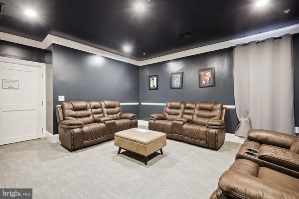 a view of parking garage with cars