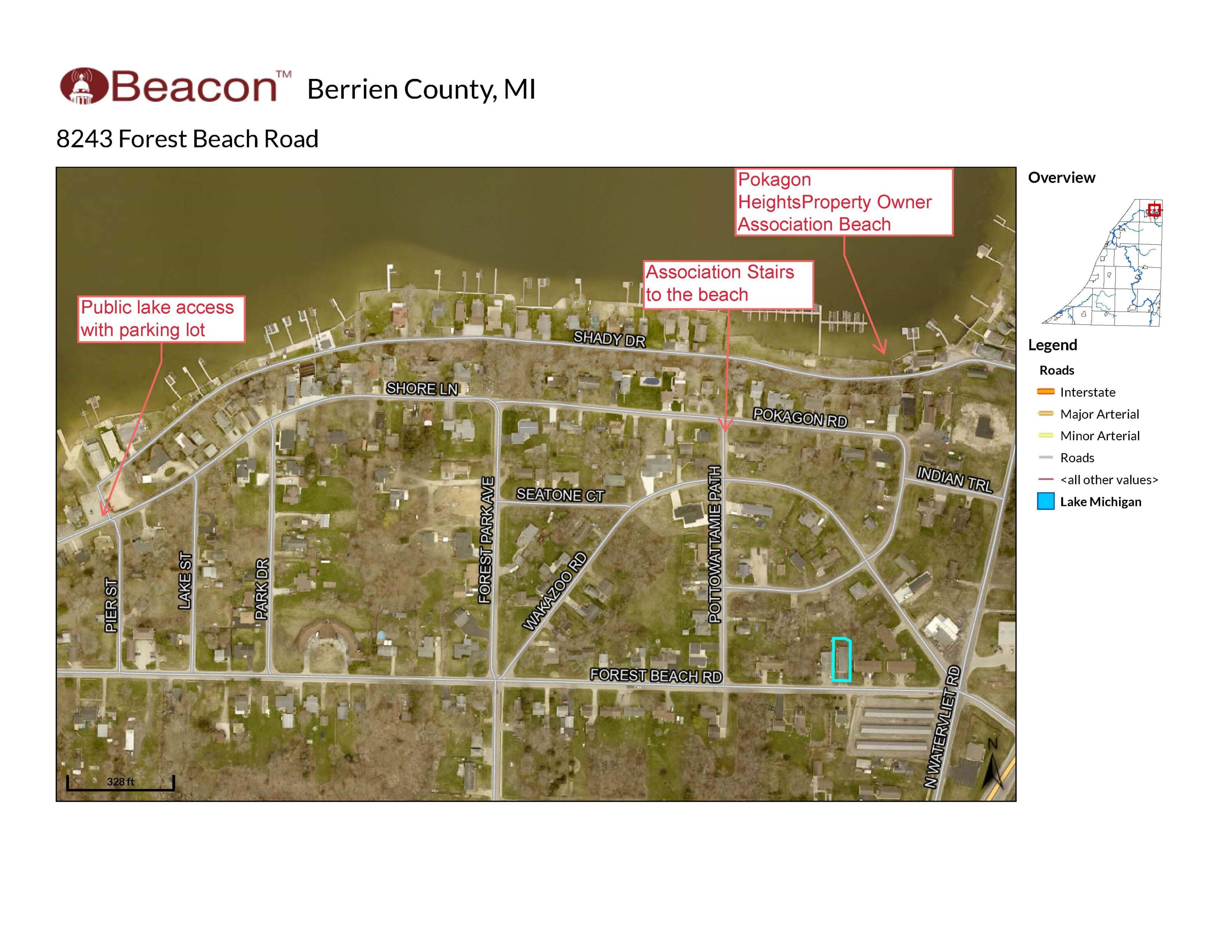 8243 Forest Beach Road Watervliet, MI 49098 - Photo 34 of 37 Map 8243_Forest_Beach_Road