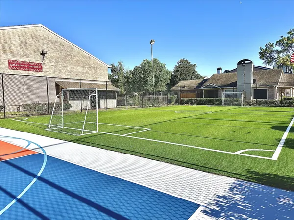 a view of a basketball court