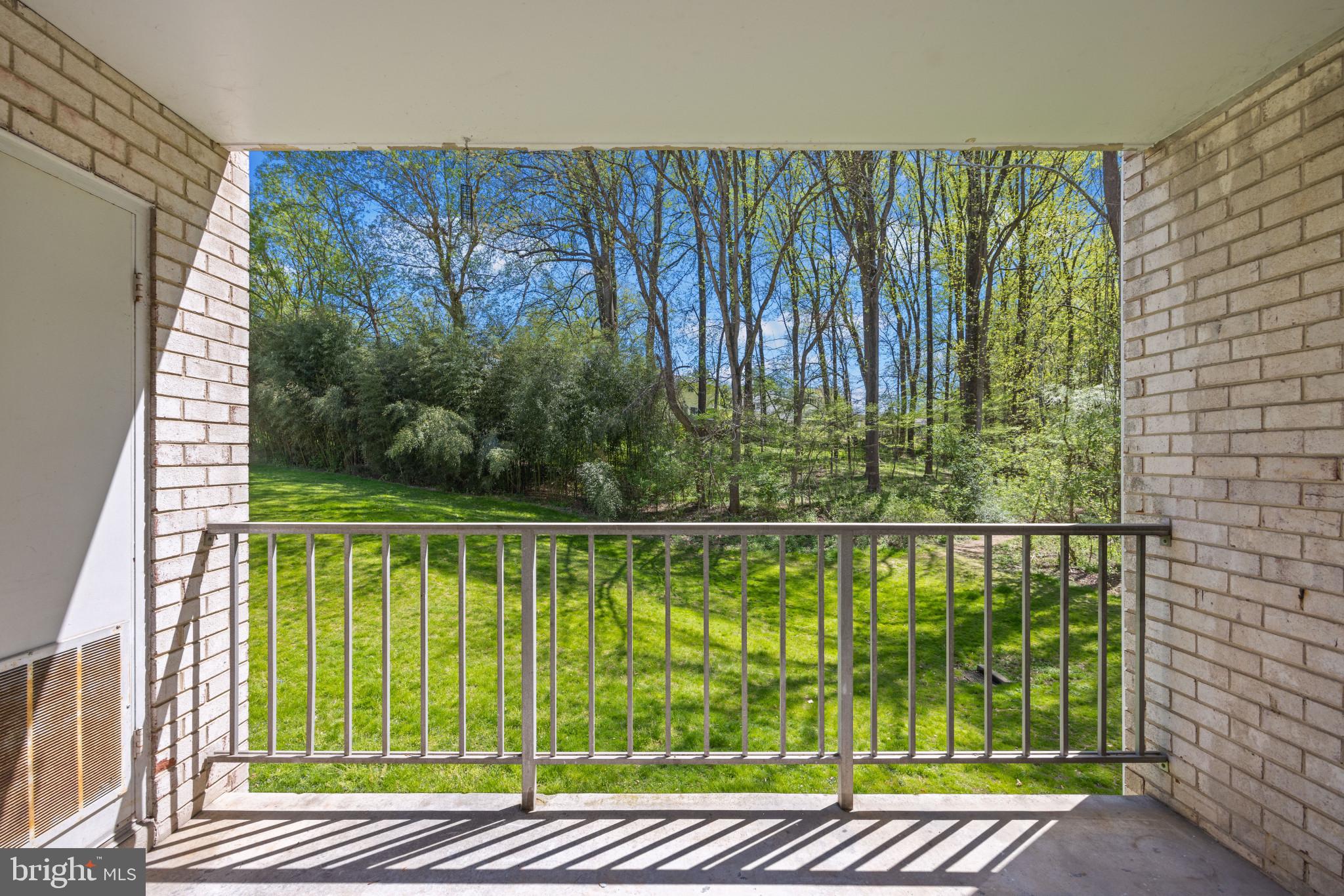 14432 Parkvale Road, Unit 4 Rockville, MD 20853 - Photo 13 of 16 Balcony Overlooking Woods