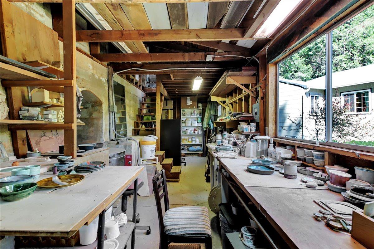 13784 Greenhorn Road Grass Valley, CA 95945 - Photo 77 of 87 Inside Artist Studio #2 with Storage Loft