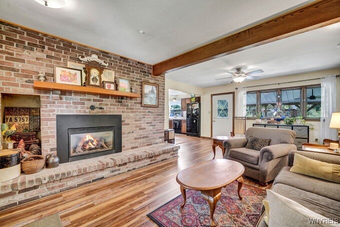 2511 March Road Eden, NY 14057 - Photo 4 of 32 Front living room with gas fireplace