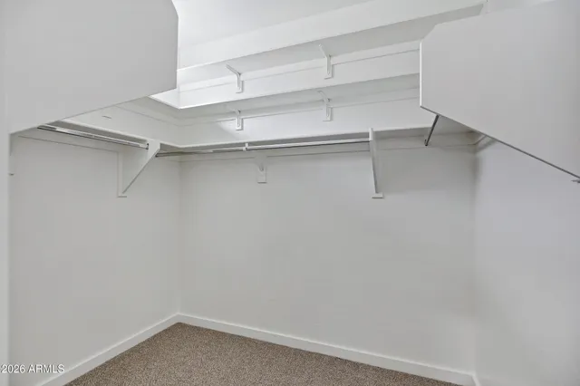 a close view of closet