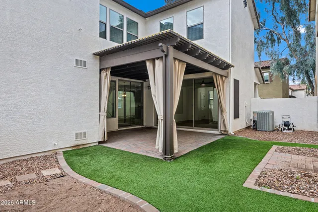 a view of a porch with a yard