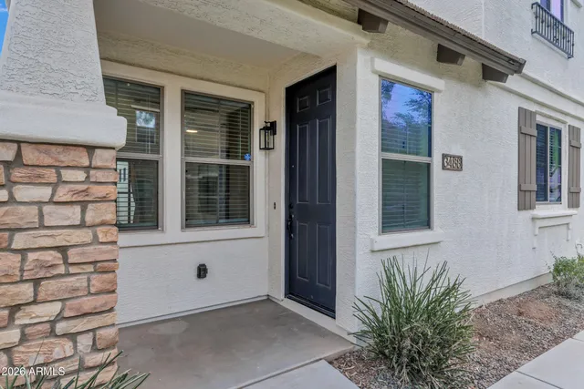front view of a house with a window