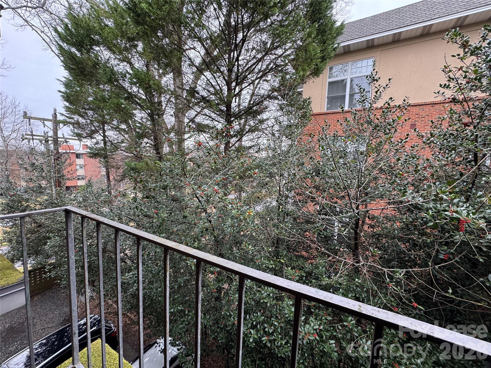 1323 Queens Road, Unit 303 Charlotte, NC 28207 - Photo 22 of 47 a view of a balcony with an outdoor space