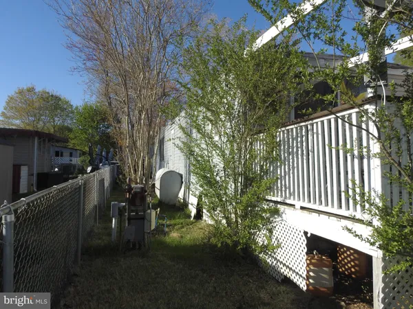 a view of backyard of house