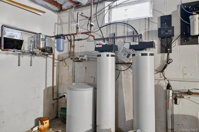 a view of a storage room with storage