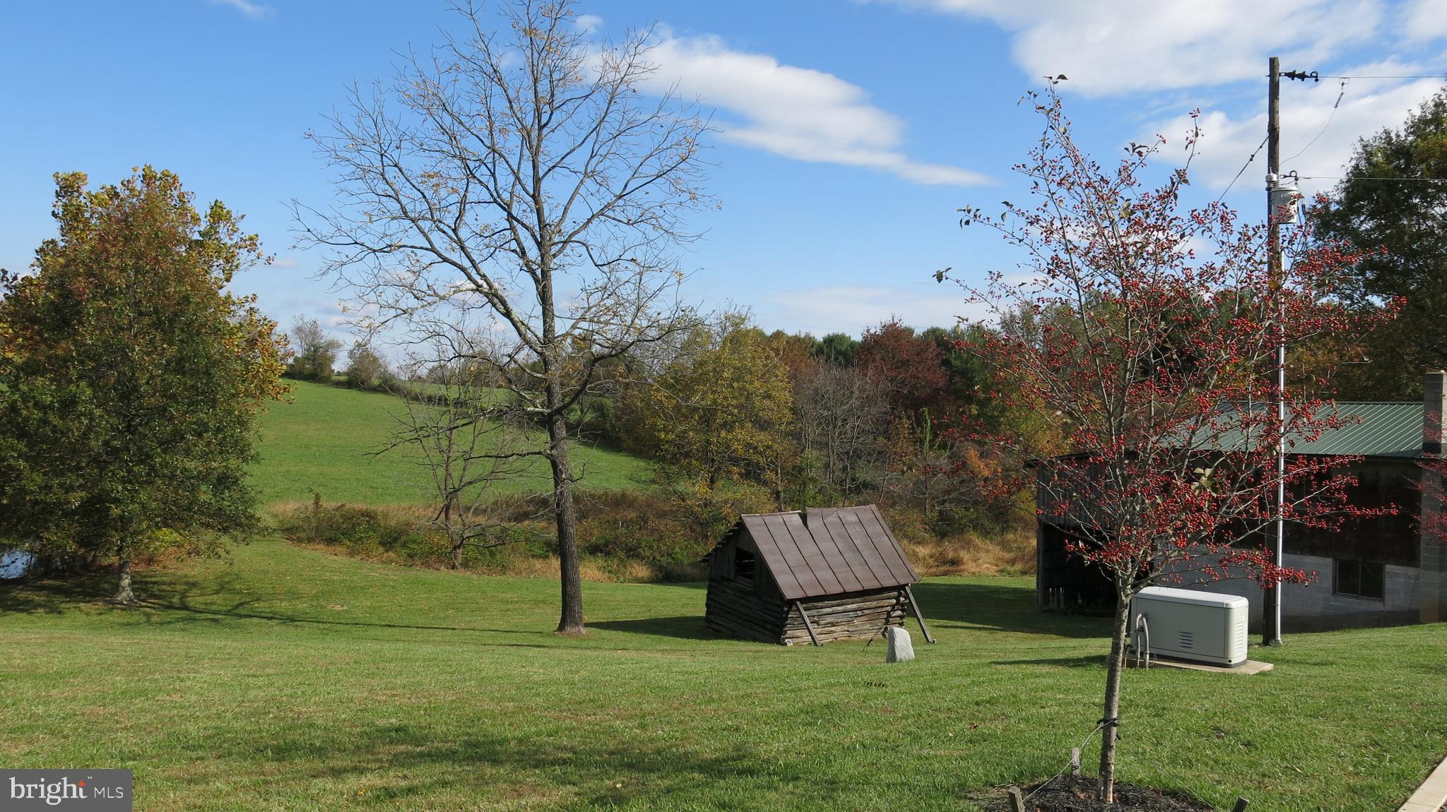 761 Fodderstack Road Huntly, VA 22640 - Photo 16 of 41 view of old log cabin and generator