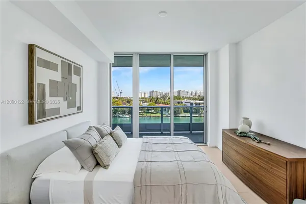 a view of a balcony with city view