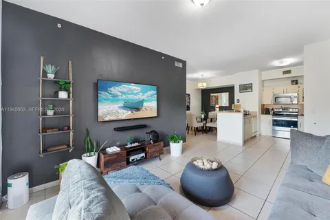 a view of balcony with furniture