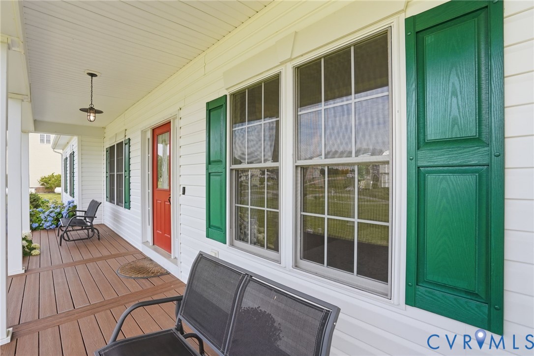 5305 Wellington Ridge Road Richmond, VA 23231 - Photo 8 of 67 Inviting front porch featuring wood-finish decking