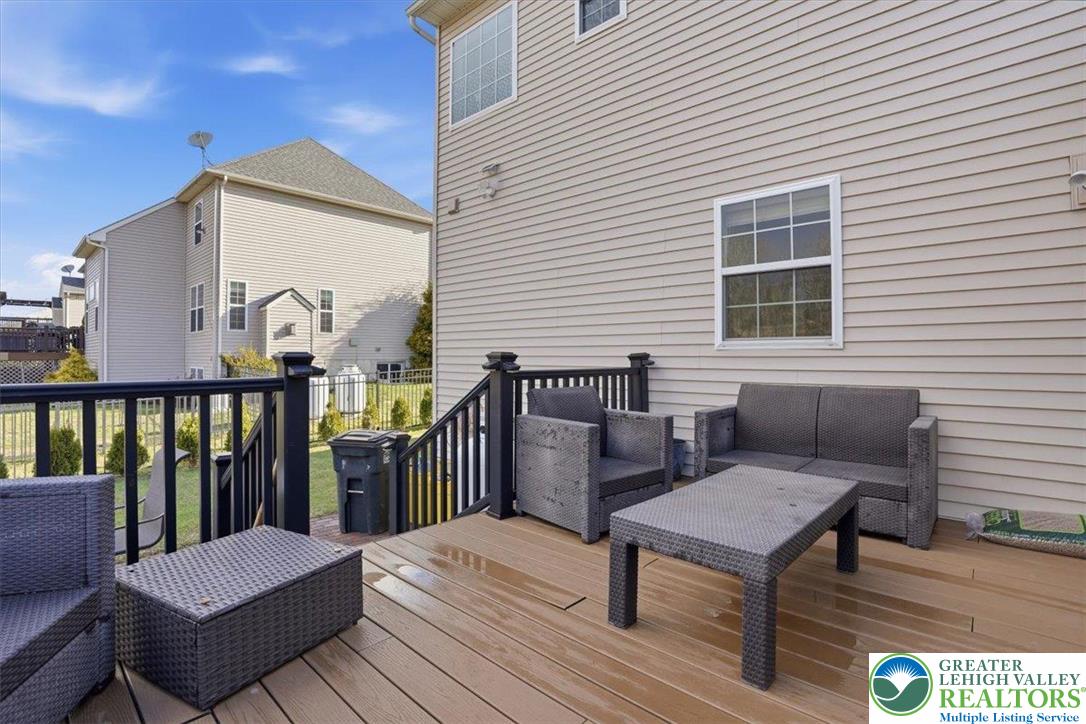 628 South 4th Street Bangor, PA 18013 - Photo 82 of 97 a view of a deck with wooden floor and a lounge chair