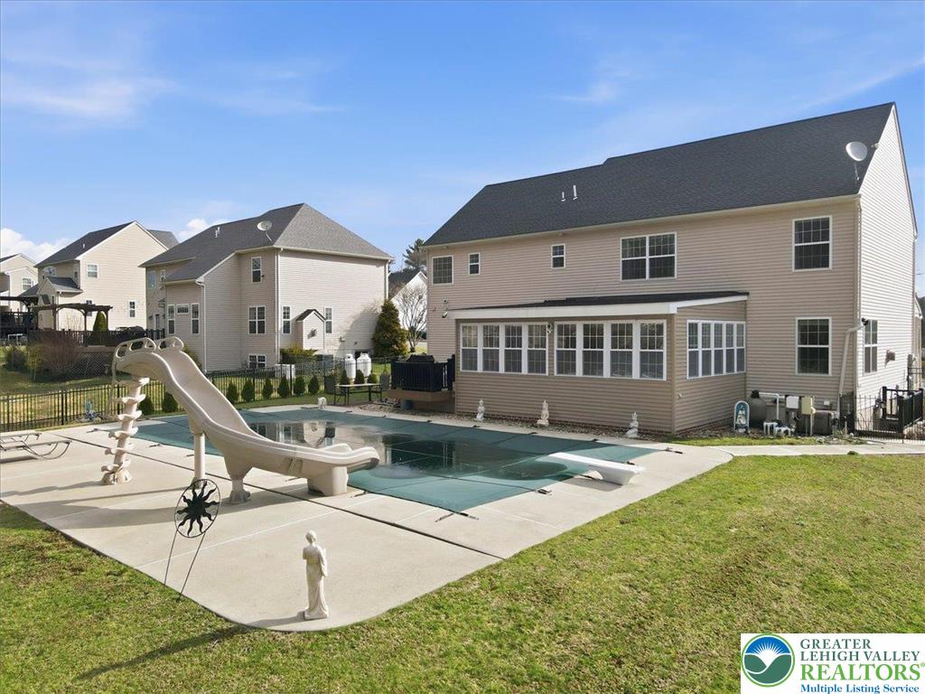 628 South 4th Street Bangor, PA 18013 - Photo 89 of 97 a view of a house with swimming pool and sitting area