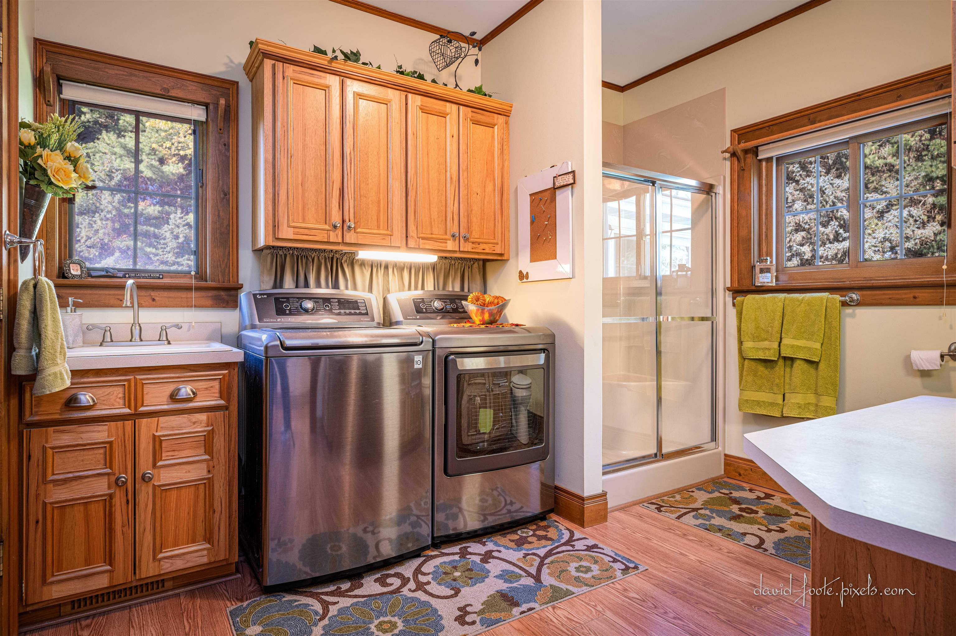 8936 North Cedarville Road Lena, IL 61048 - Photo 16 of 51 a kitchen with stainless steel appliances granite countertop a stove a refrigerator and wooden cabinets