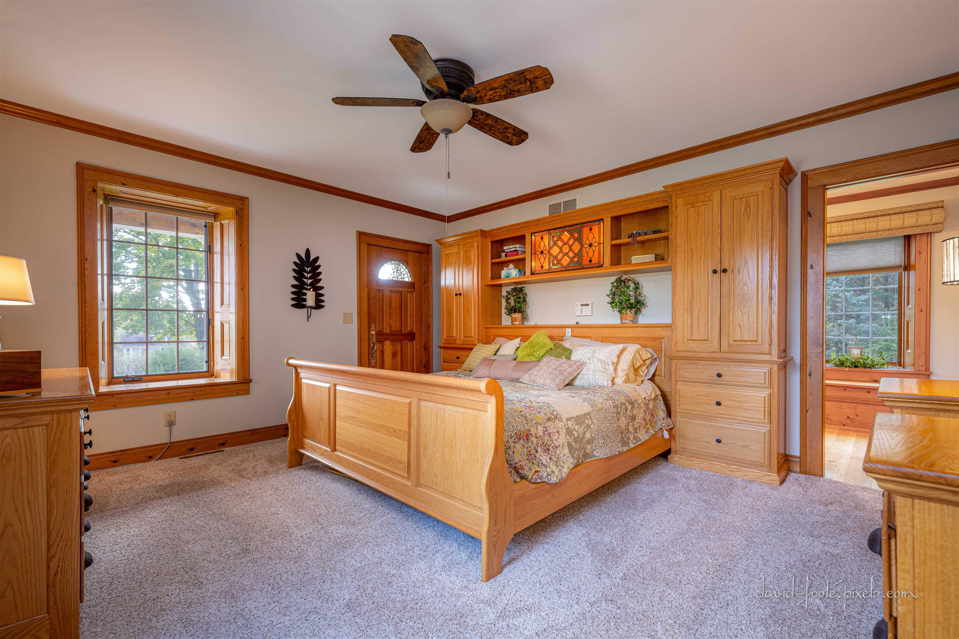 8936 North Cedarville Road Lena, IL 61048 - Photo 20 of 51 a bed room with a bed and a window
