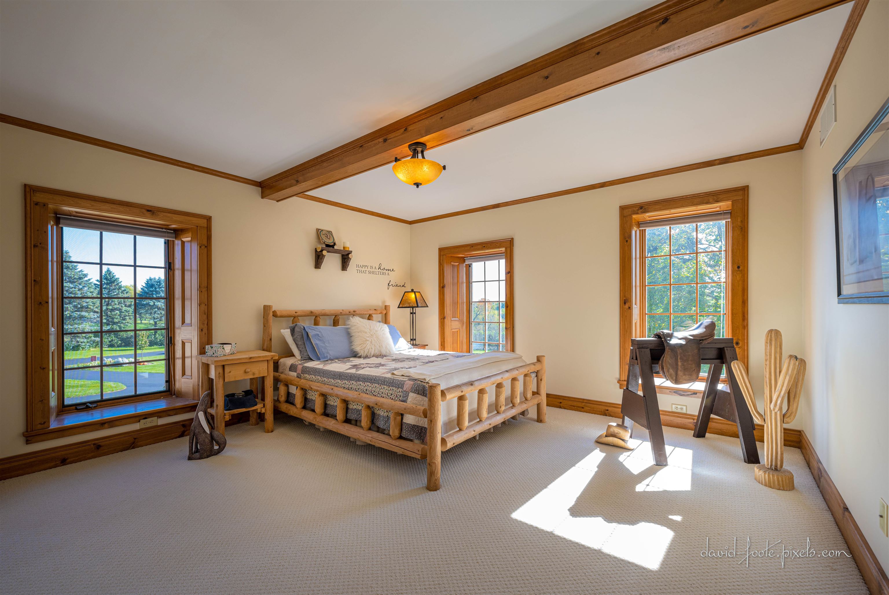 8936 North Cedarville Road Lena, IL 61048 - Photo 27 of 51 a room with a bed and a table chair