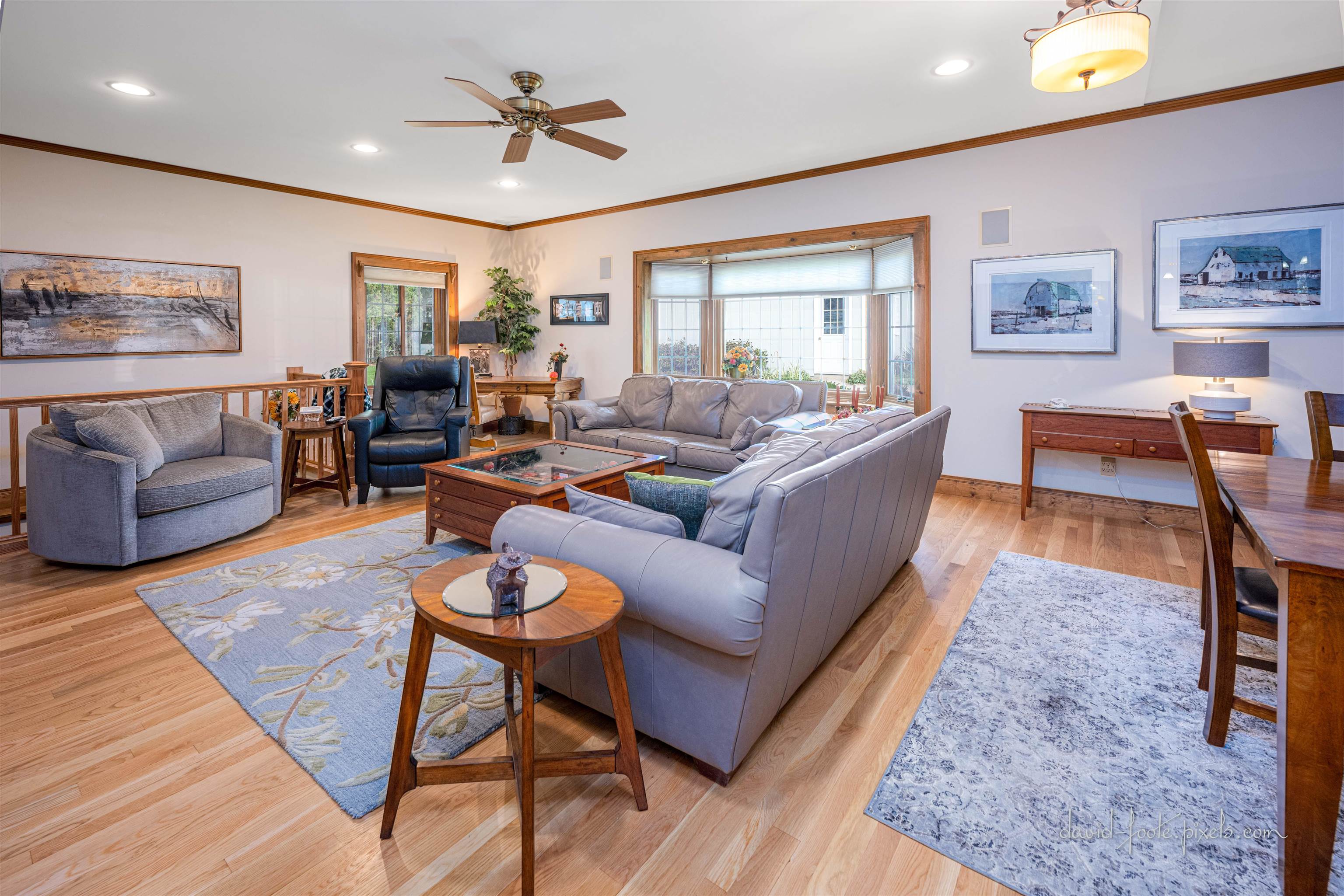 8936 North Cedarville Road Lena, IL 61048 - Photo 8 of 51 a living room with furniture and a wooden floor