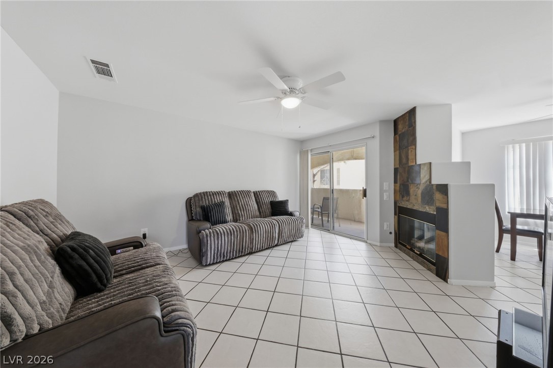 698 South Racetrack Road, Unit 1221 Henderson, NV 89015 - Photo 10 of 24 LIVING AREA WITH FIREPLACE