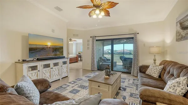 a workspace with furniture and window