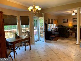 7575 Moormont Road Rapidan, VA 22733 - Photo 42 of 59 a view of a dining room with furniture wooden floor and chandelier