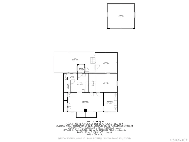 a picture of a room with a bench