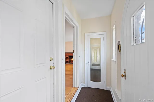 a view of a closet area