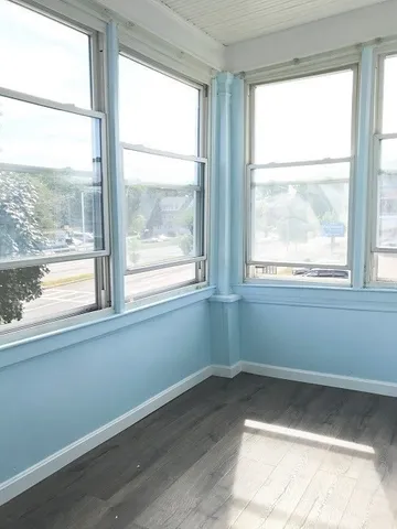 a view of a window in a room