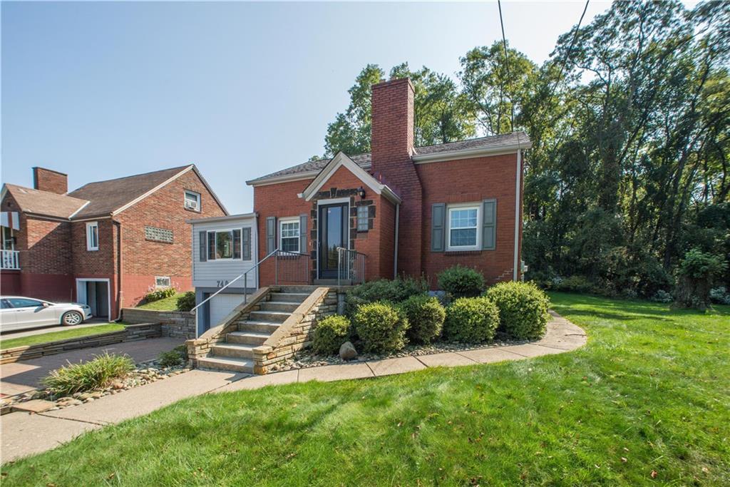 740 Agnew Road Pittsburgh, PA 15227 - Photo 1 of 25 The mature landscaping along with the beautiful stone walls make this home so welcoming.
