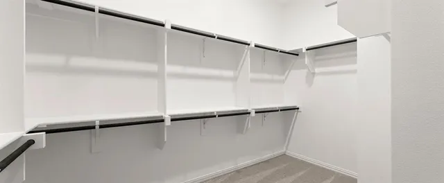 a close view of closet