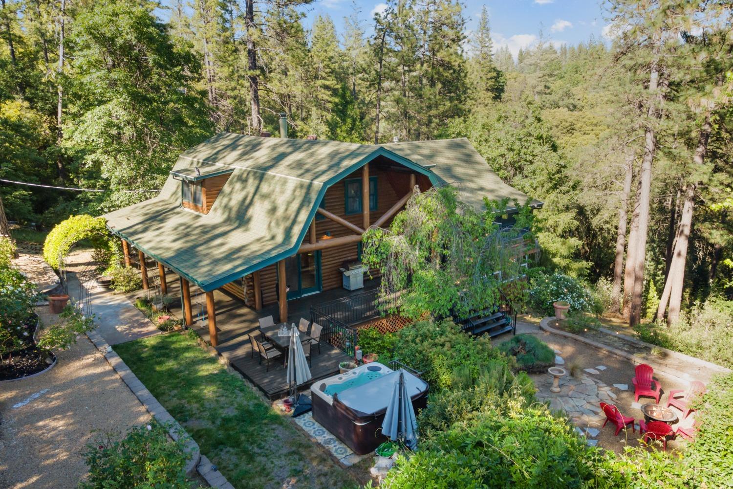 15250 Mitchell Mine Road Pine Grove, CA 95665 - Photo 44 of 50 a garden view with a seating space
