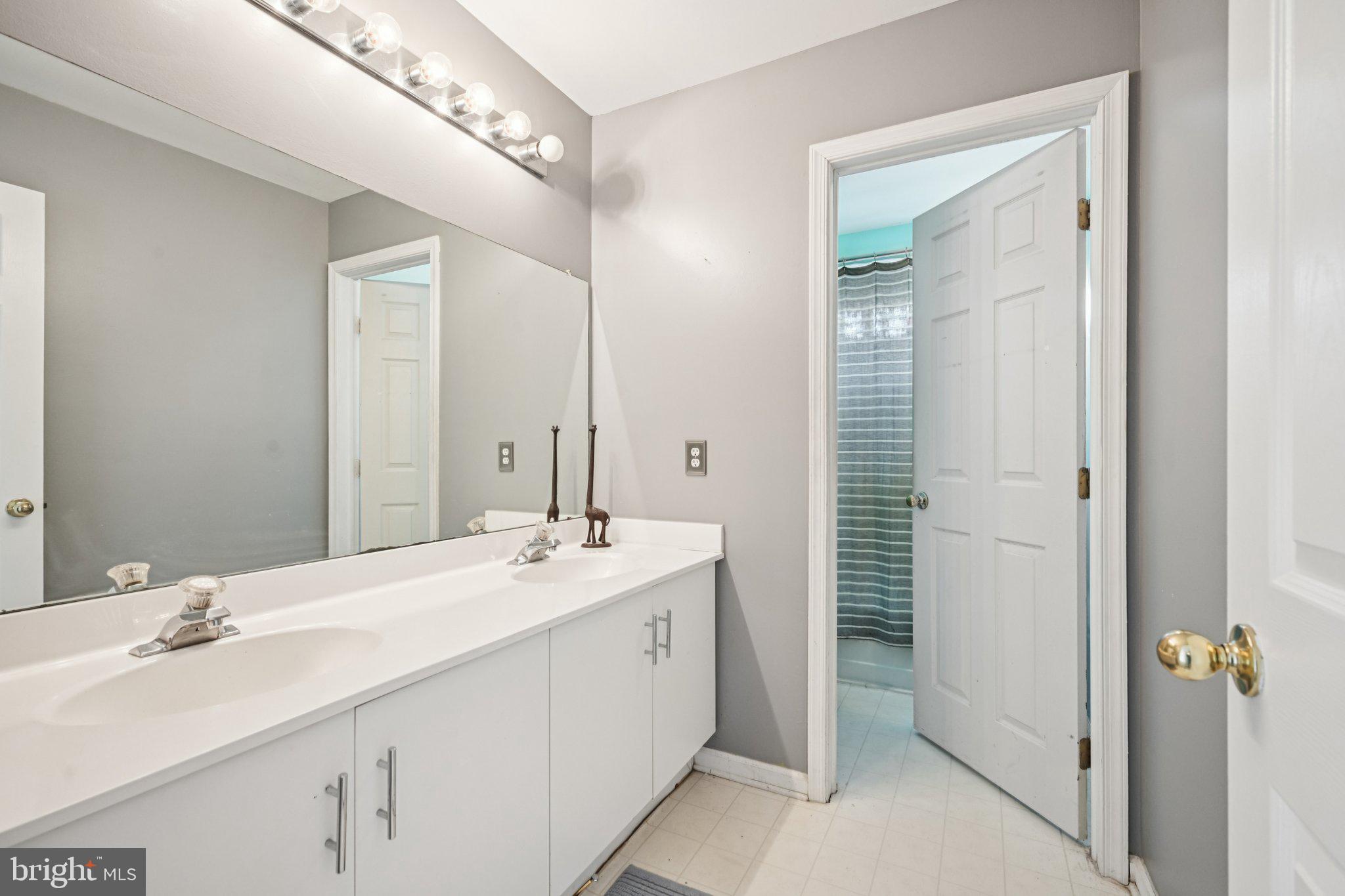 4 Cheyenne Court Burlington, NJ 08016 - Photo 24 of 34 a bathroom with a double vanity sink and mirror