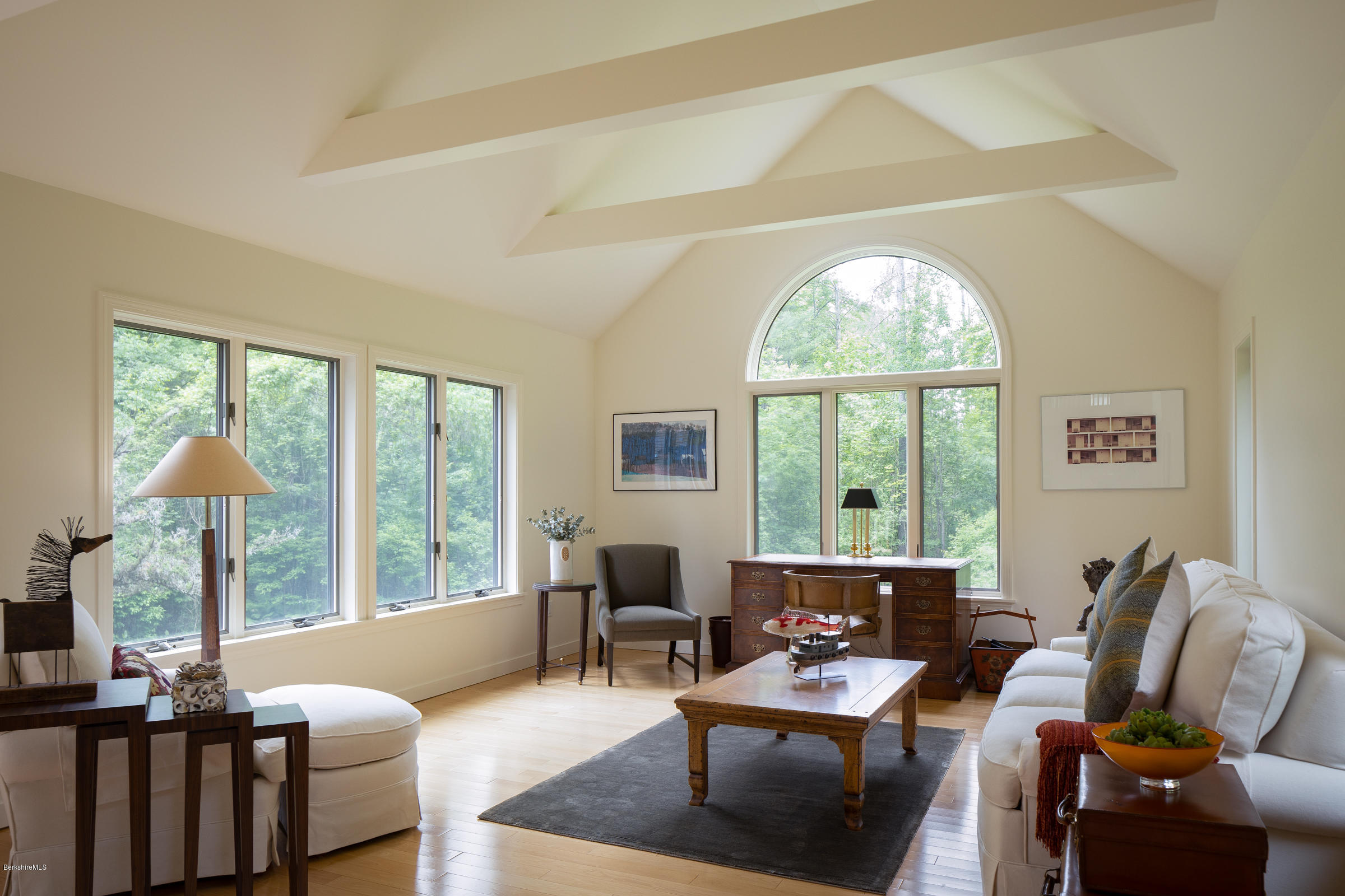 23 Cross Road Alford, MA 01230 - Photo 9 of 22 a living room with furniture and a large window