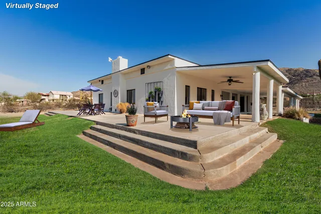 a view of a lake with mountains in the background