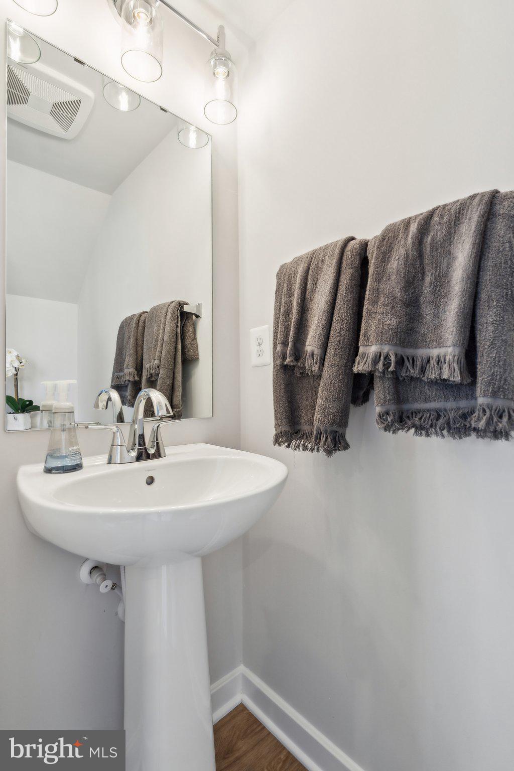 1055 Inferno Terrace Southeast Leesburg, VA 20175 - Photo 10 of 31 a bathroom with a sink and a mirror