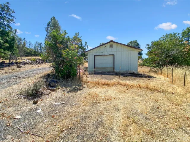 a backyard of a house