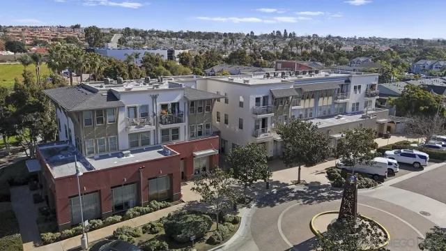 a view of a city that has tall buildings