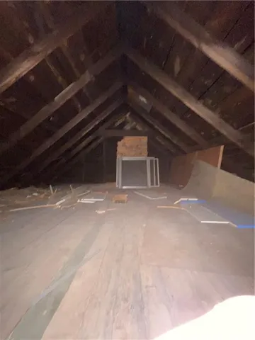 a view of wooden door