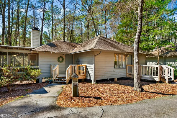 a front view of a house