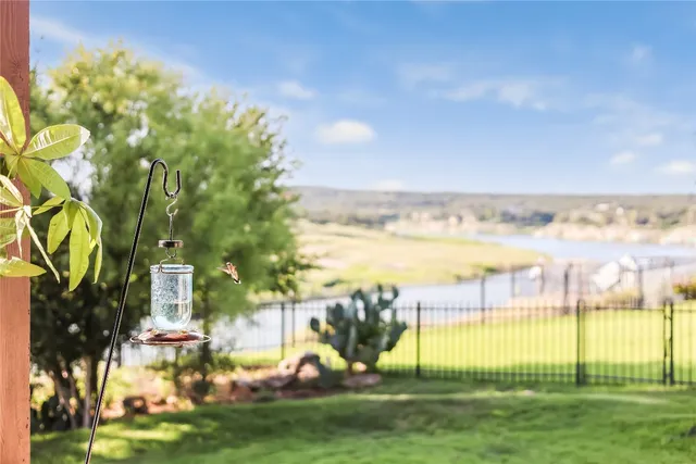 a view of a bench in the roof deck