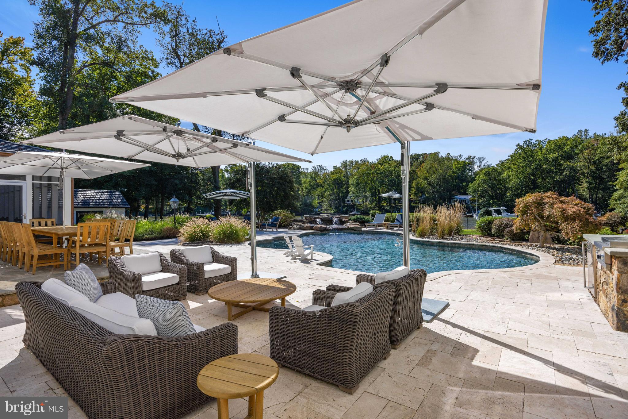 1524 Cedar Lane Farm Road Annapolis, MD 21409 - Photo 9 of 50 a view of a patio with couches and pool