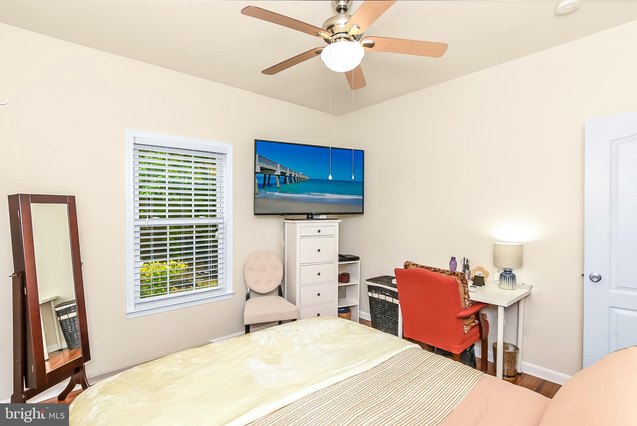 9174 Caledon Road King George, VA 22485 - Photo 27 of 34 Bedroom #3 with Hardwood Floors & Ceiling Fan
