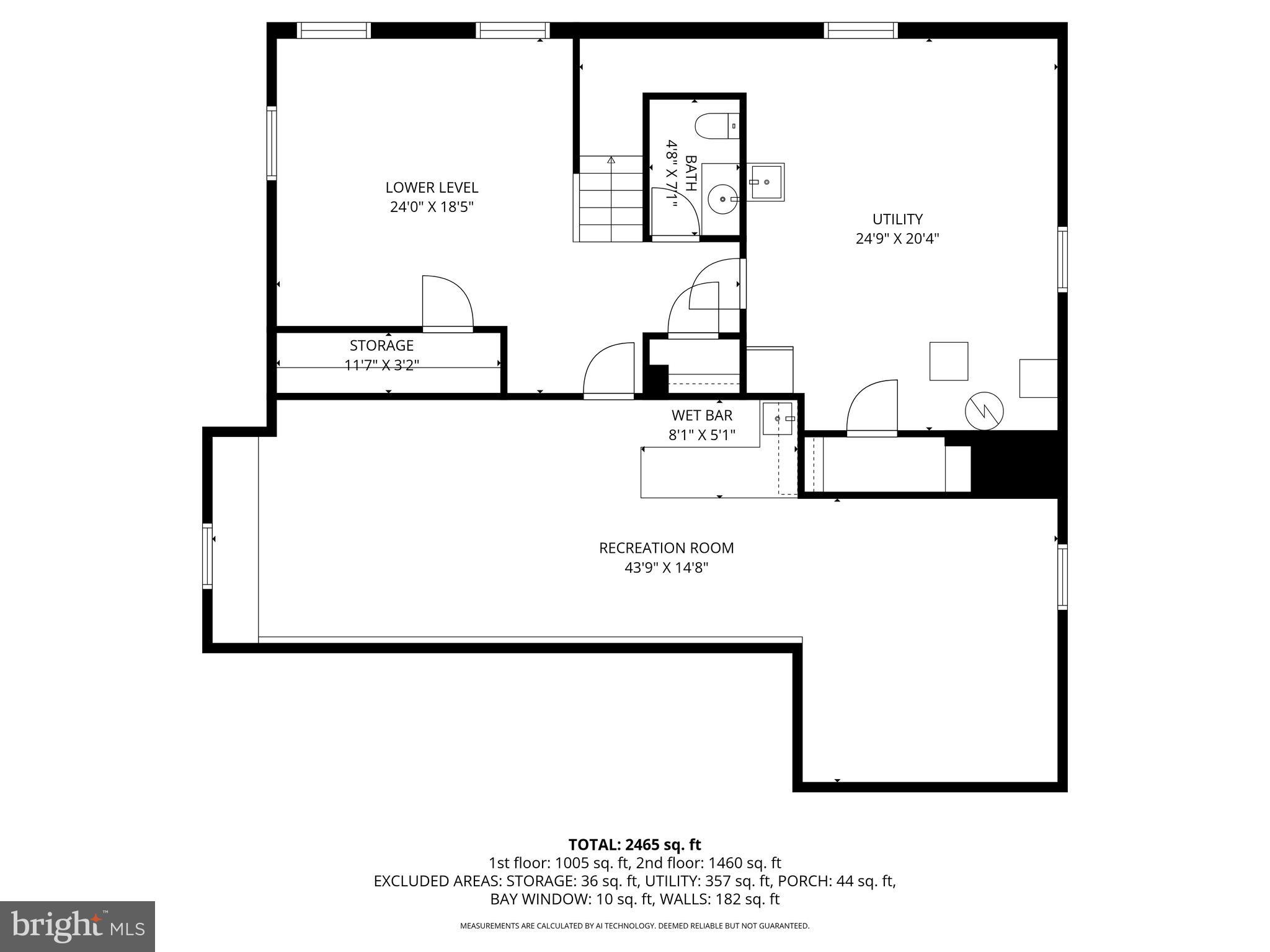 319 Gailridge Road Lutherville-Timonium, MD 21093 - Photo 55 of 56 Lower level floor plan