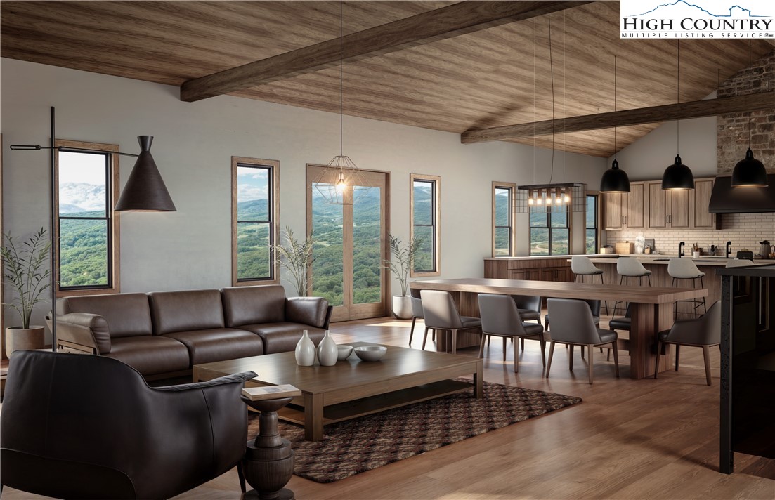 29 Fox Run Road Banner Elk, NC 28604 - Photo 5 of 47 a living room with furniture a wooden floor and window
